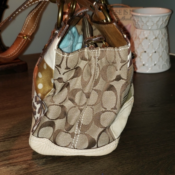 Coach Patchwork Animal Print Satchel - Picture 5 of 8